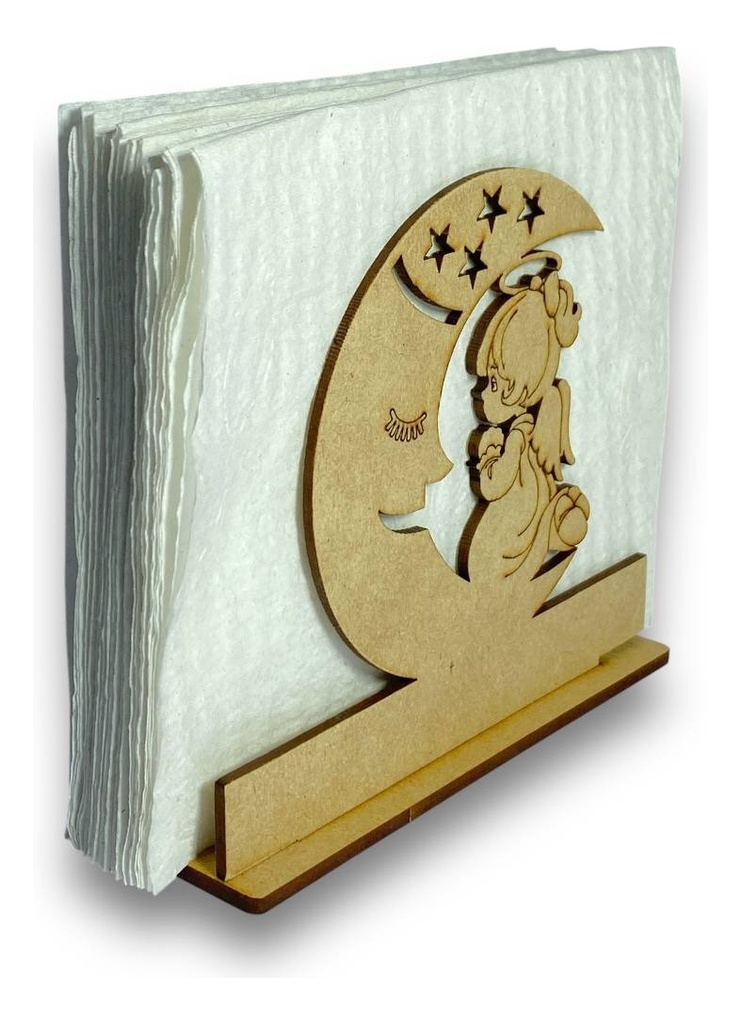 Servilleteros Bautizo Comunion Grabado Personalizado 30 Pzas