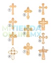 Cruz Mdf Recuerdo Bautizo Primera Comunión 20cm (pack 36)