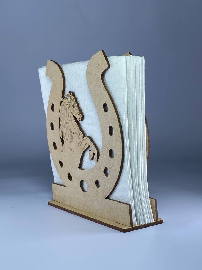 Servilleteros Caballo Vaquero Personalizado Mdf 12pz M3