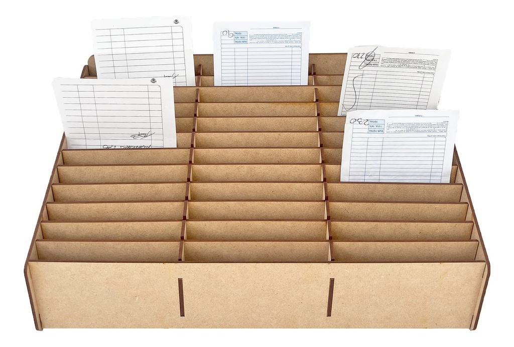 Caja Comandero Organizador Mdf Para 36 Comandas