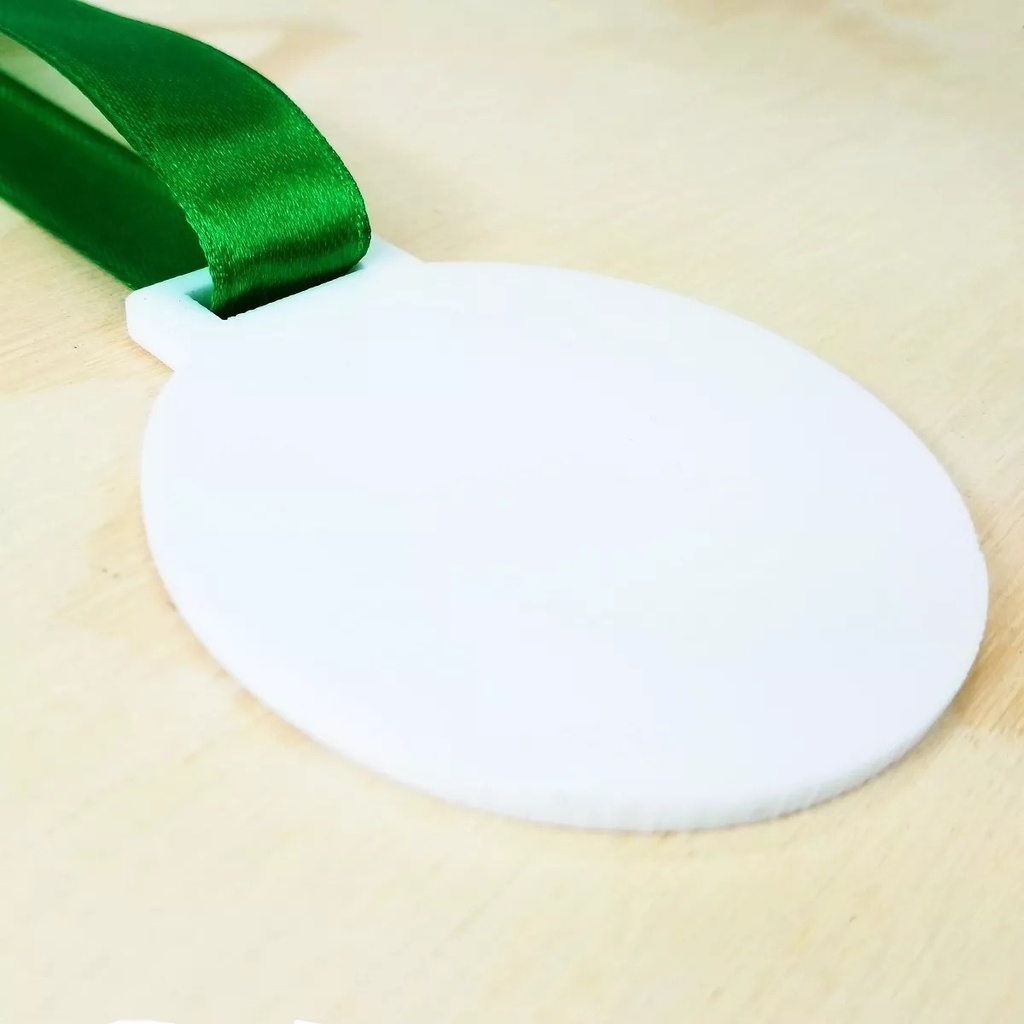 Medalla Acrílico Blanco 3mm 10 Cm Para Sublimar - Pack 130