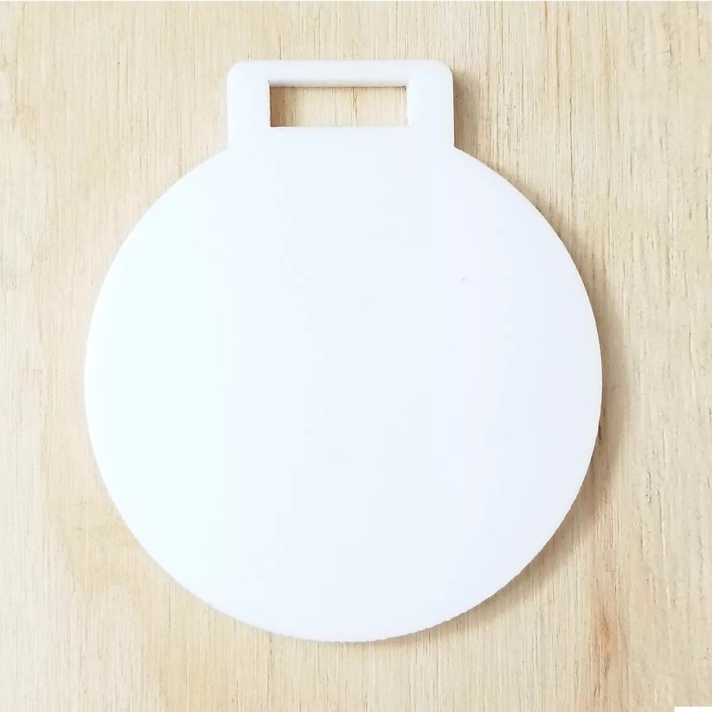 Medalla Acrílico Blanco 3mm 10 Cm Para Sublimar - Pack 130