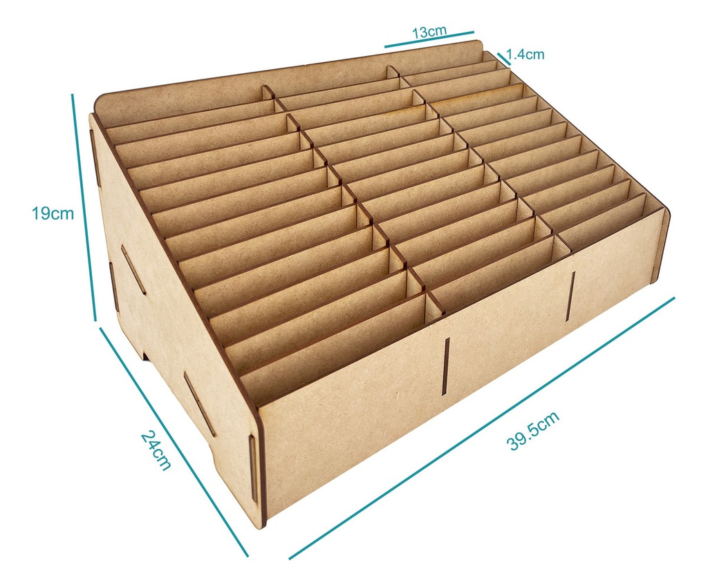 Caja Comandero Organizador Mdf Para 36 Comandas