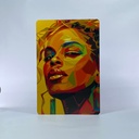 Cuadro Pop Art Rostro Mujer Impresión Mdf 3mm 20x30 Cm M04