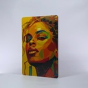 Cuadro Pop Art Rostro Mujer Impresión Mdf 3mm 20x30 Cm M04