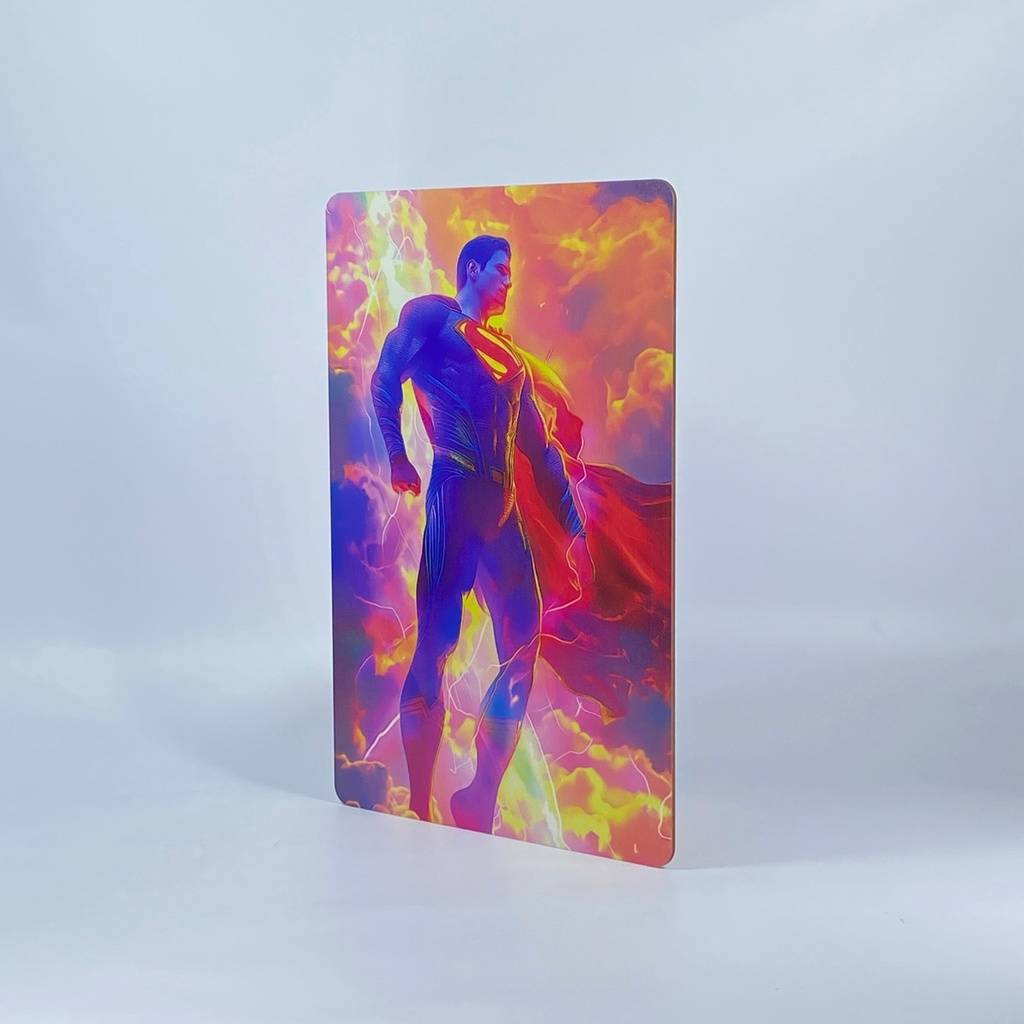 Cuadro Decorativo Superman 20x30 Impresión Mdf 3mm M02