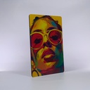 Cuadro Pop Art Rostro Mujer Impresión Mdf 3mm 20x30 Cm M03