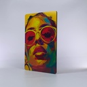 Cuadro Pop Art Rostro Mujer Impresión Mdf 3mm 20x30 Cm M03