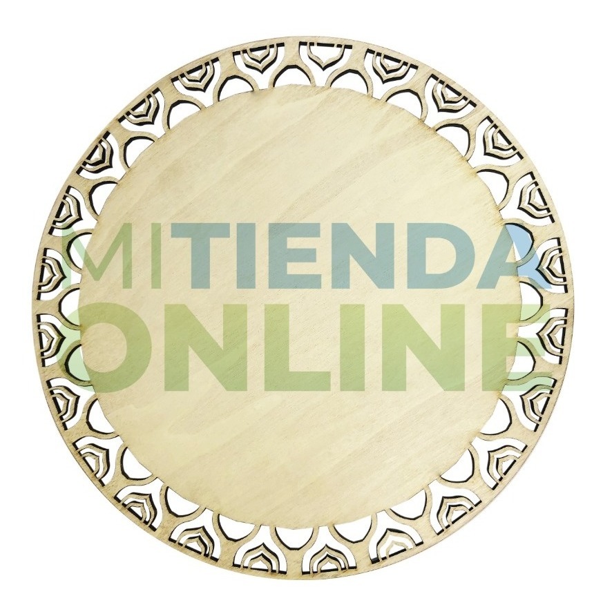 Bajoplato Mantel Blonda Tapete Bandeja Triplay (pack 5)