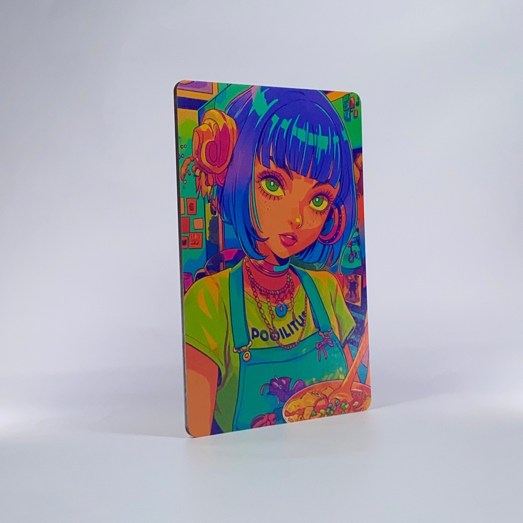 Cuadro Chica Pop Anime Impresión Directa Mdf 6mm 20x30 M01