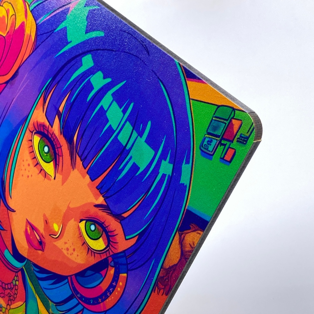 Cuadro Chica Pop Anime Impresión Directa Mdf 6mm 20x30 M01