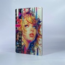 Cuadro Anime Cyber Punk Girl Impresión Directa Mdf 6mm M02