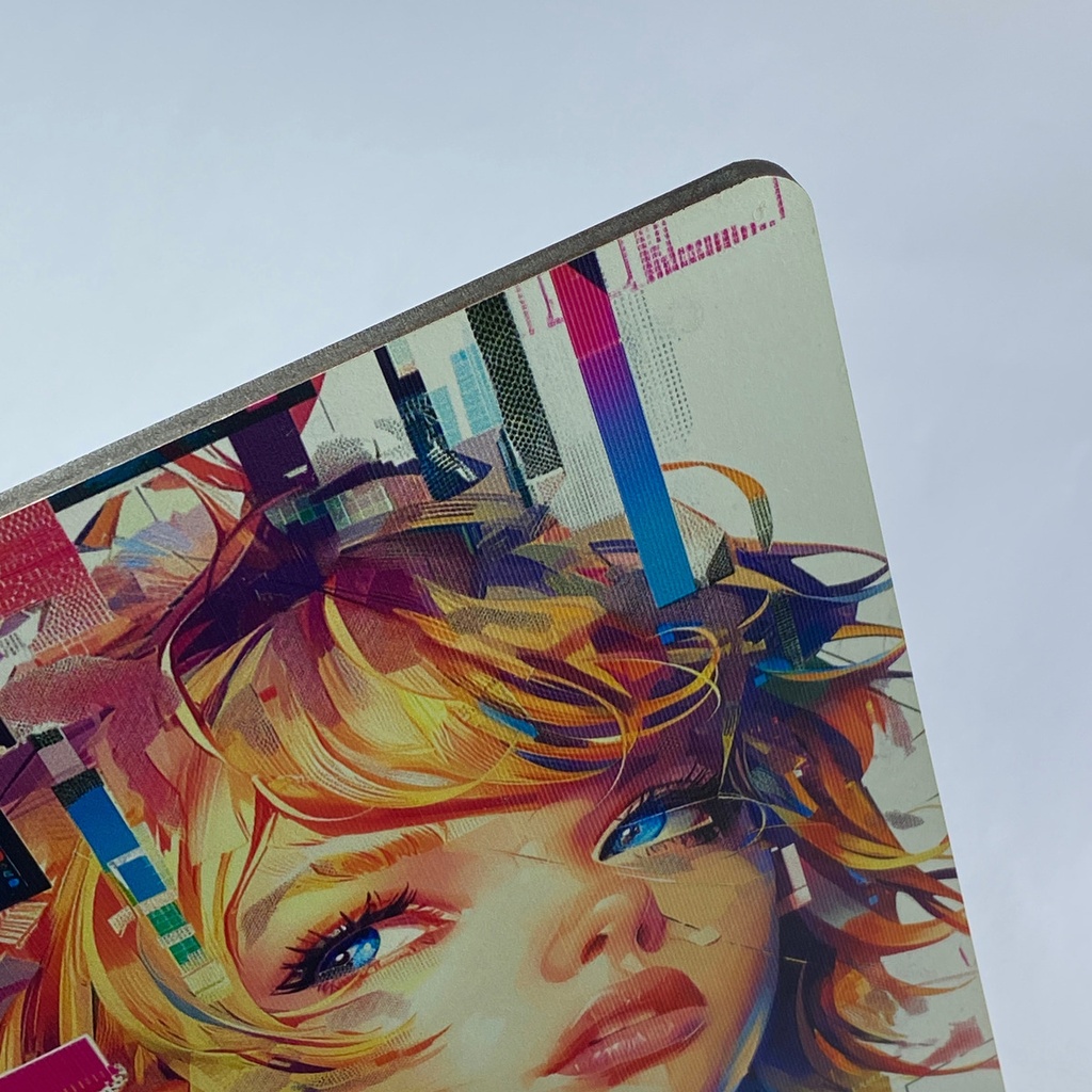 Cuadro Anime Cyber Punk Girl Impresión Directa Mdf 6mm M02