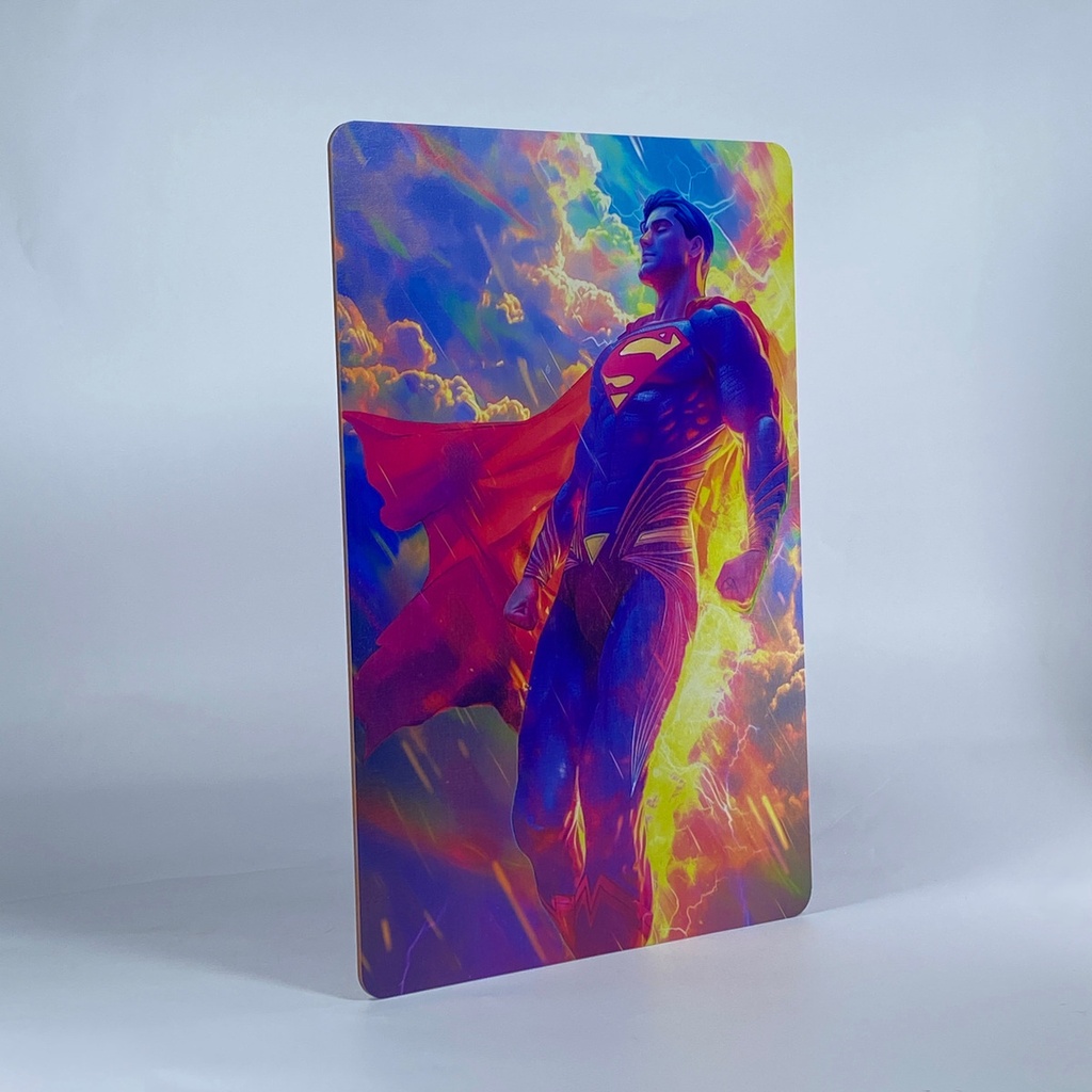 Cuadro Decorativo Superman 20x30 Impresión Mdf 3mm M03