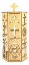 Lampara Hexagonal Navidad Jesús Cruz Semana Santa Pack10 Mdf