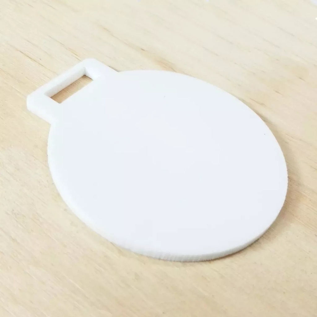 Medalla Acrílico Blanco 3mm 8cm Para Sublimar - Pack 10