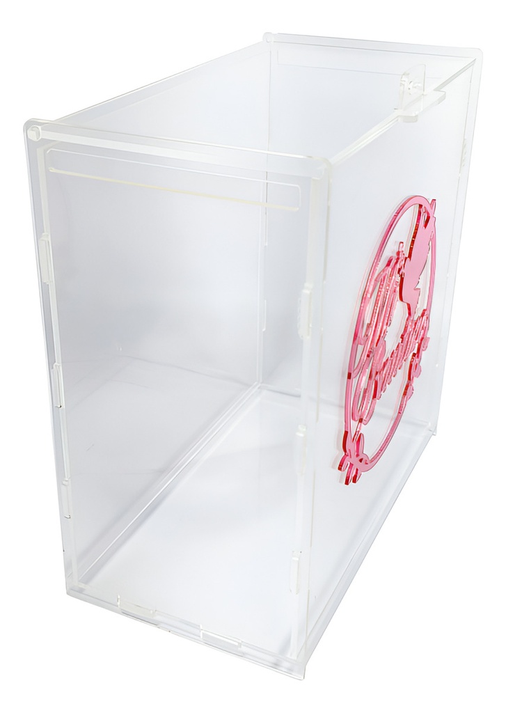 Caja Buzón Sobres Alcancía Mi Bautizo Años Rosa Acrílico