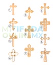 Cruz Mdf Recuerdo Bautizo Primera Comunión  - Pack 50
