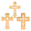 Cruz Mdf Recuerdo Bautizo Primera Comunión  - Pack 50