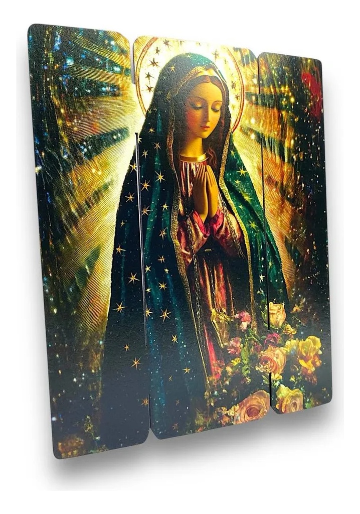Cuadro Virgen Guadalupe Impresión Directa En Mdf 30x25cm M1