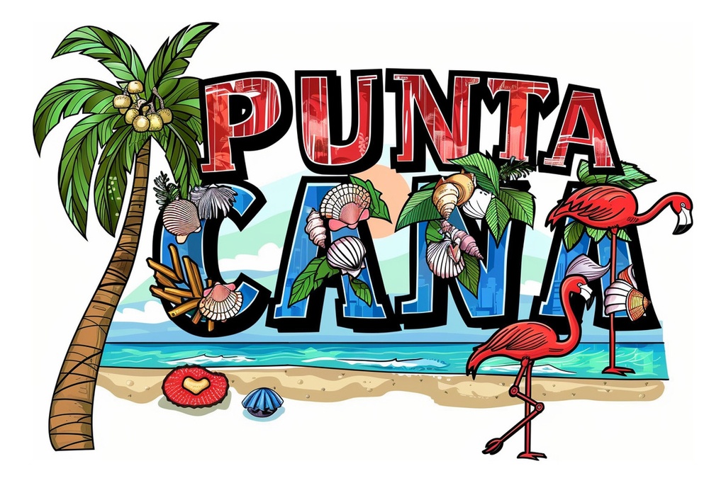 Punta Cana Imán Magneto Refrigerador Souvenir  M2