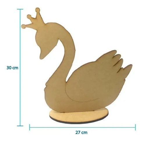 Cisne Centro De Mesa Para Xv S Mdf Exhibidor - Pack 11