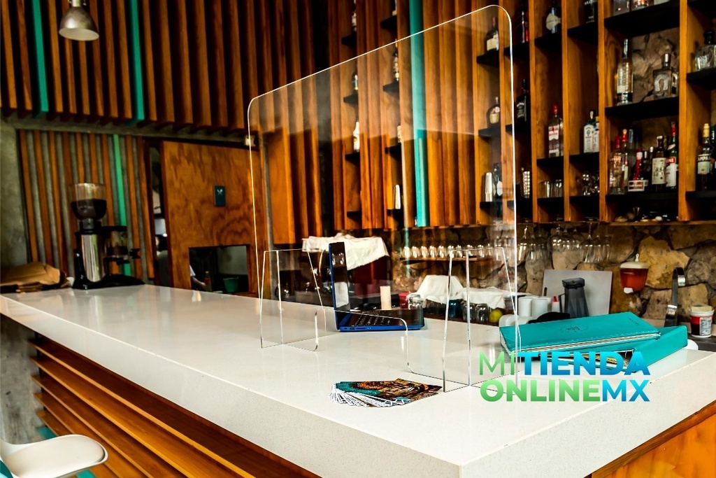 Mampara Protección Anticontagios. 120x75 Cm. Grosor 3 Mm