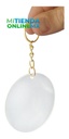 Llaveros De Acrilico Redondos 6cm 20 Pzs  Herraje Oro 2mm