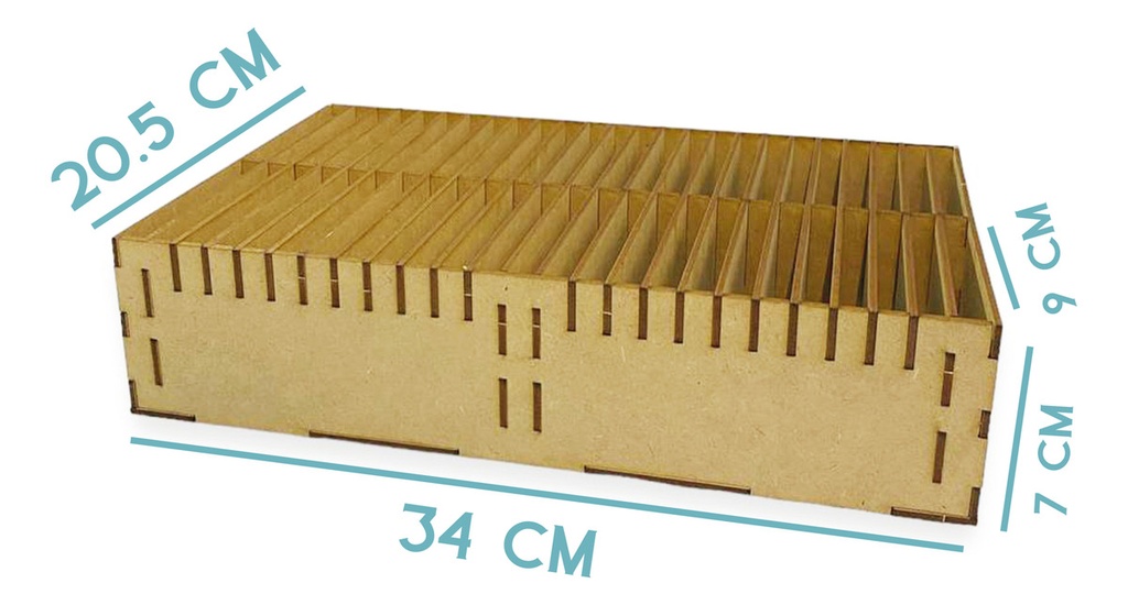 Organizador 50 Credenciales Personal Recepción Tarjetas