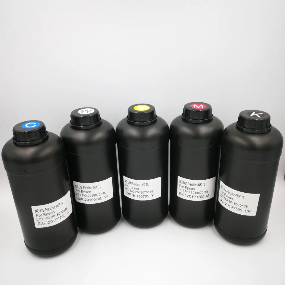 Tintas Uv 1 Litro Epson Dx5/dx7/tx800/xp600 Curado Con Led