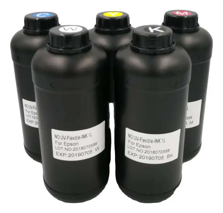 Tintas Uv 1 Litro Epson Dx5/dx7/tx800/xp600 Curado Con Led