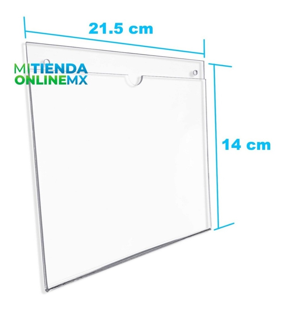 Porta Hojas Media Carta Horizontal Acrílico De 3mm Pack 80