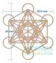 Cuadro Cubo Metatron Deco Muro Pared Decoración 30x27 3mm