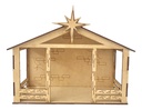 Nacimiento Navideño Pesebre Niño Dios Decoración Mdf 15cm
