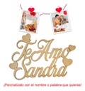 Letrero Te Amo Personalizado San Valentin 50cm