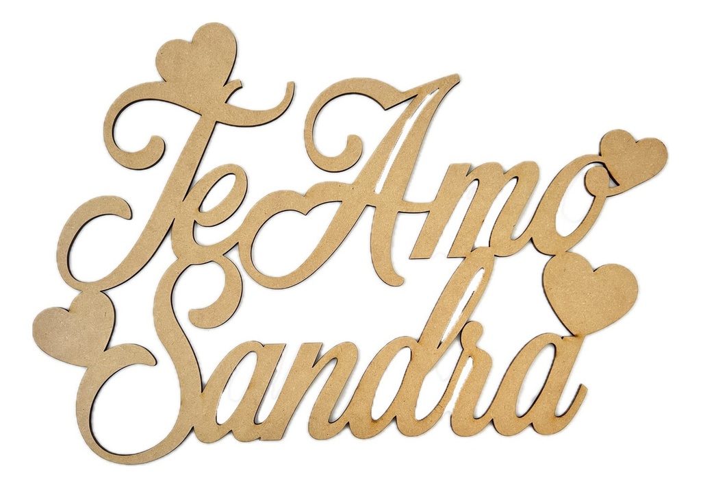 Letrero Te Amo Personalizado San Valentin 50cm