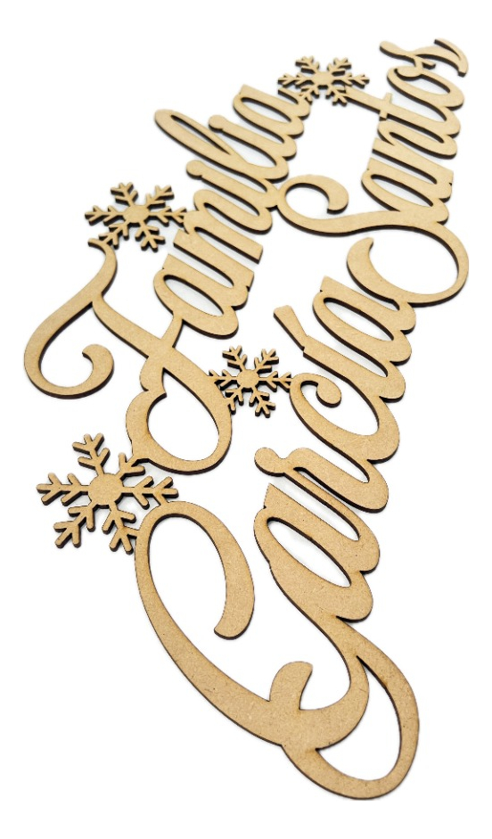 Letrero Familiar Decoración Nombres Personalizado 30cm