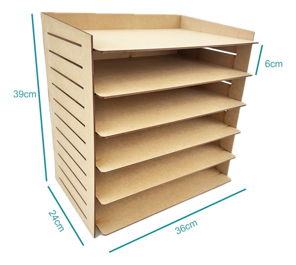 Organizador Porta Hojas Porta Papeles Carta 6 Entrepaños