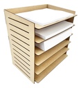 Organizador Porta Hojas Porta Papeles Carta 6 Entrepaños
