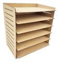 Organizador Porta Hojas Porta Papeles Carta 6 Entrepaños