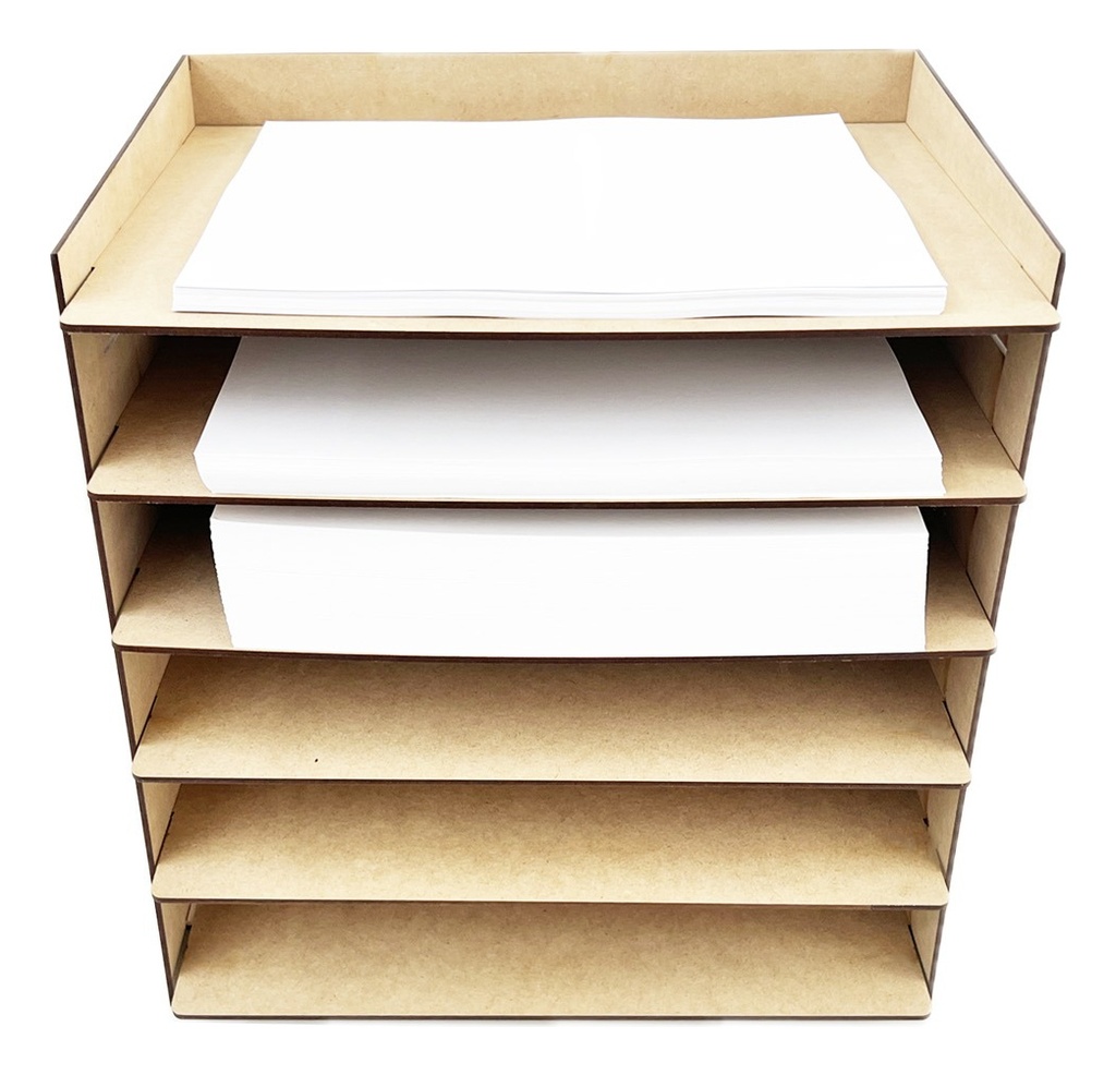 Organizador Porta Hojas Porta Papeles Carta 6 Entrepaños