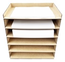 Organizador Porta Hojas Porta Papeles Carta 6 Entrepaños