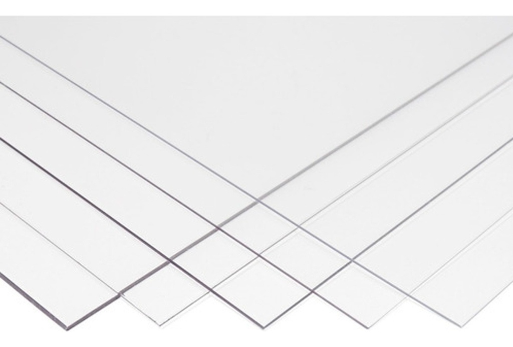 Lamina De Acrílico Transparente De 60 Cm X 120 Cm En 3 Mm