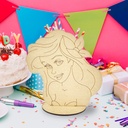 Centro De Mesa Sirenita Ariel Mdf