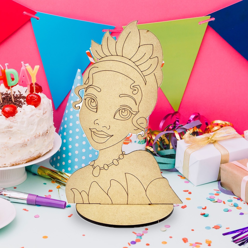 Centro De Mesa Princesa Tiana La Princesa (pack 10)