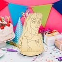 Centro De Mesa Fiesta Aurora Bella Durmiente Mdf (pack 10)