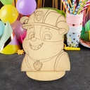 Centro De Mesa Mdf Rubble Paw Patrol (pack 10)