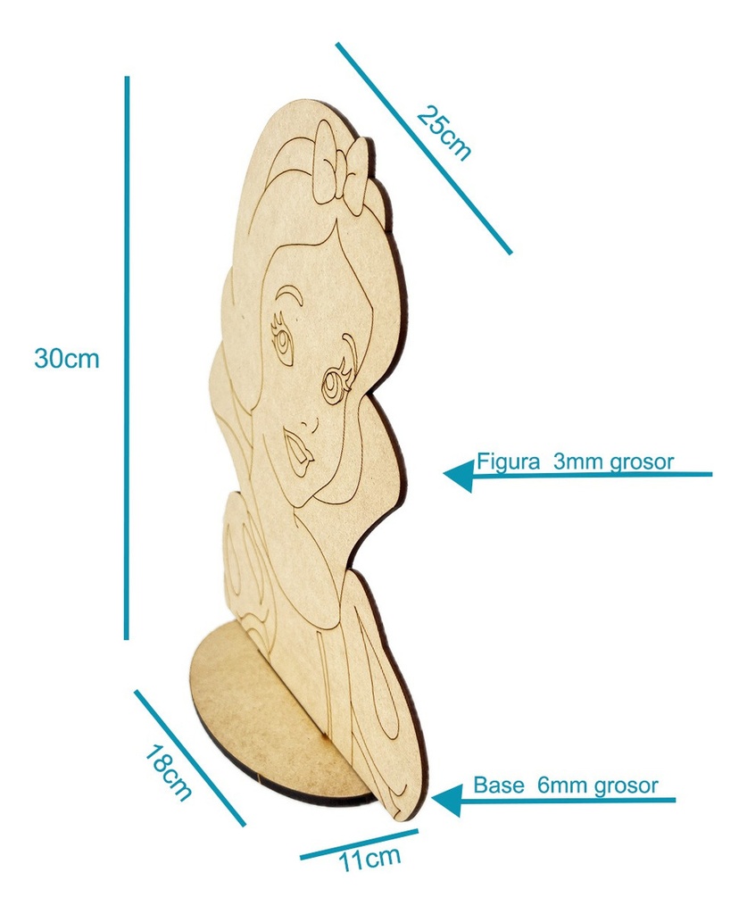 Centro De Mesa Blanca Nieves (pack 10)