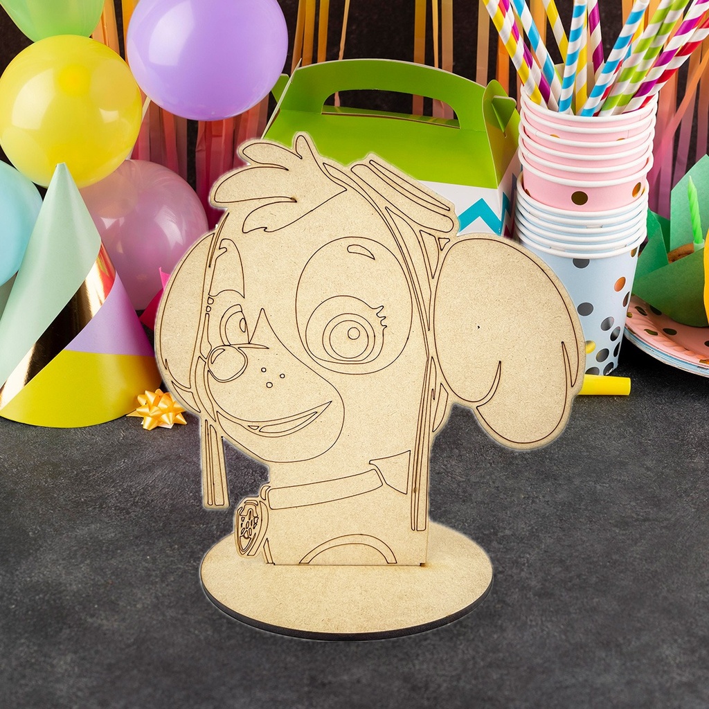 Centro De Mesa Mdf Skye Paw Patrol (pack 10)