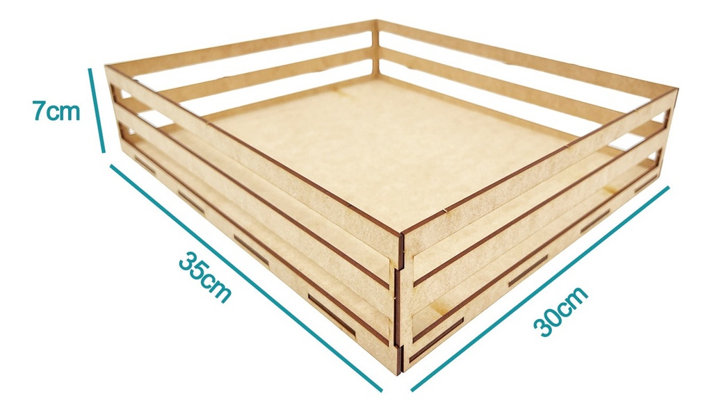Kit Huacales De Madera Mdf 30x35 - Pack 15